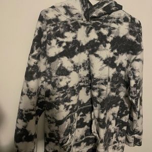 Black and white tie dye hoodie